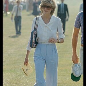 Stylish Blue Striped Women's Pants